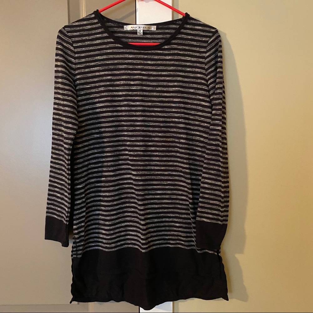 Max Studio Striped Tunic XS
